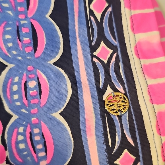 Lilly Pulitzer UPF 50+ ChillyLilly Nadine Dress High Tide You're The Zest LG - Picture 6 of 7